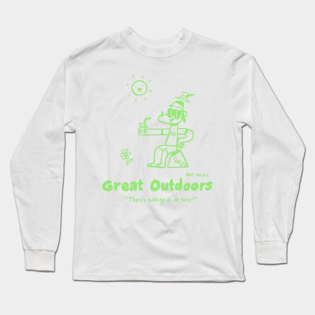 Great Outdoors Long Sleeve T-Shirt by Freaking Creatures